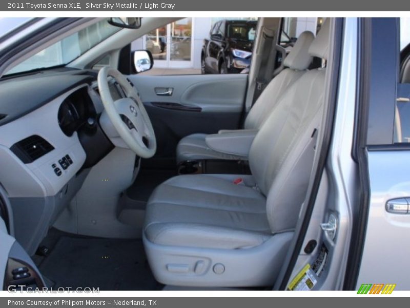 Silver Sky Metallic / Light Gray 2011 Toyota Sienna XLE