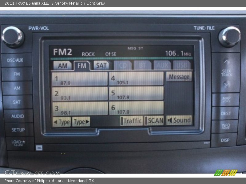 Silver Sky Metallic / Light Gray 2011 Toyota Sienna XLE