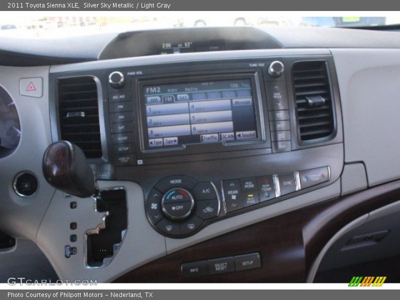 Silver Sky Metallic / Light Gray 2011 Toyota Sienna XLE