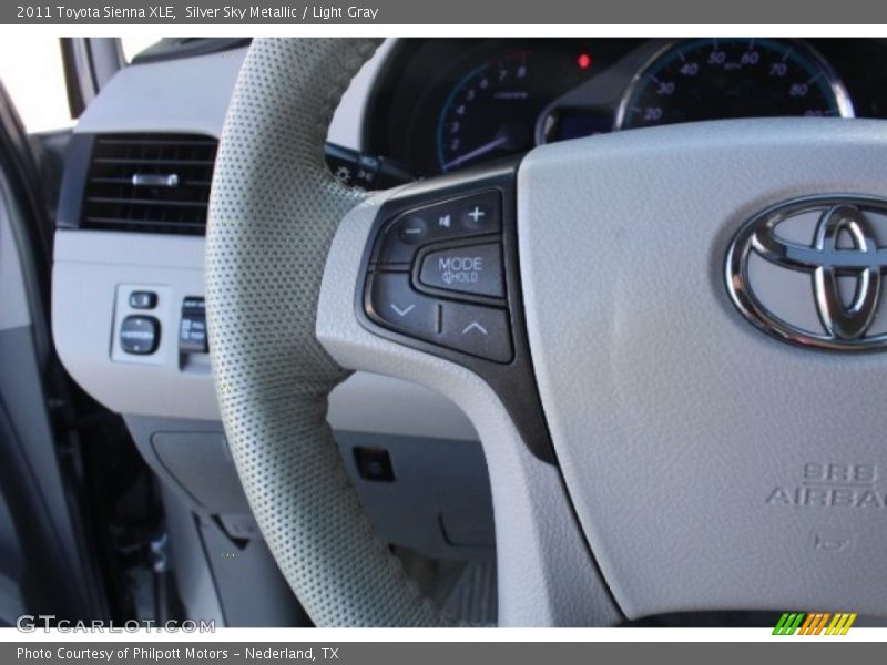 Silver Sky Metallic / Light Gray 2011 Toyota Sienna XLE