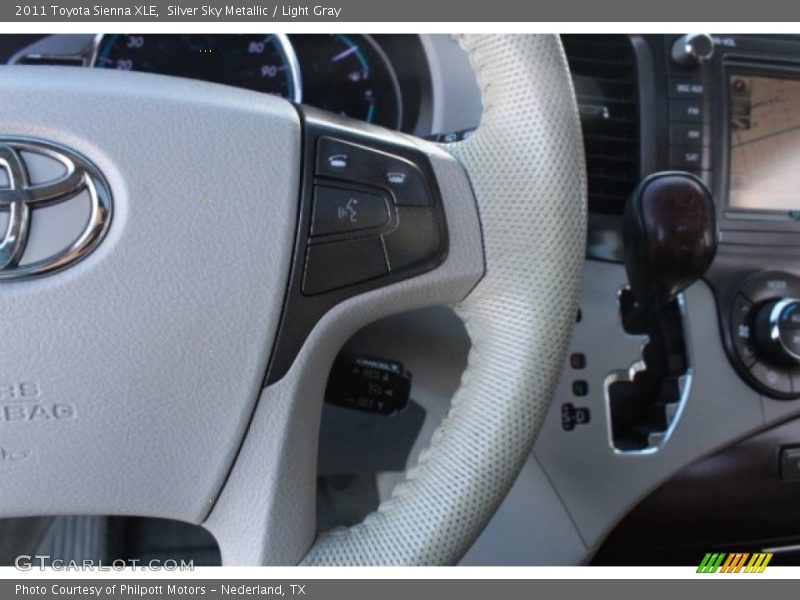 Silver Sky Metallic / Light Gray 2011 Toyota Sienna XLE