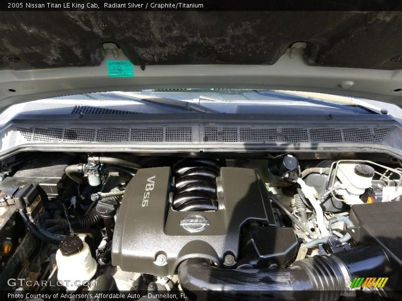 Radiant Silver / Graphite/Titanium 2005 Nissan Titan LE King Cab