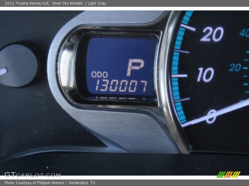 Silver Sky Metallic / Light Gray 2011 Toyota Sienna XLE