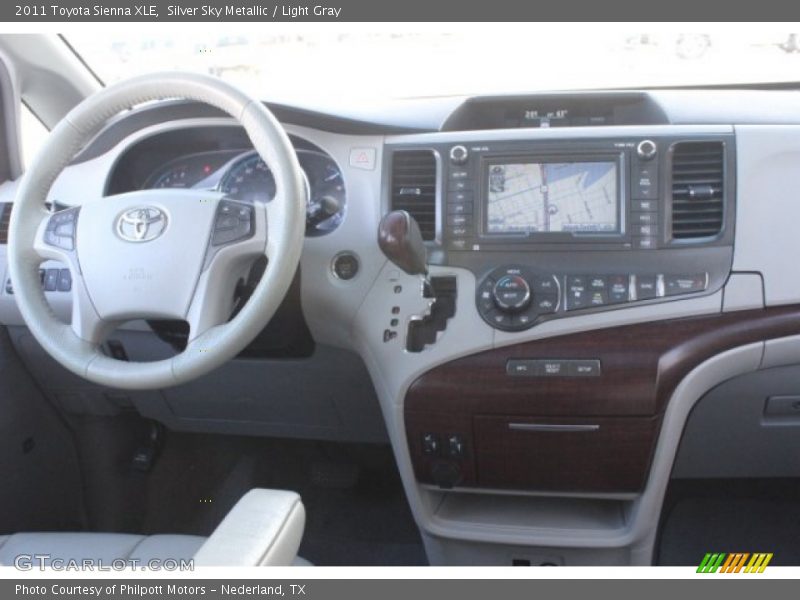 Silver Sky Metallic / Light Gray 2011 Toyota Sienna XLE