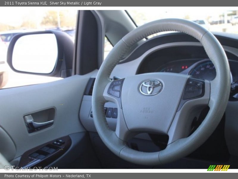 Silver Sky Metallic / Light Gray 2011 Toyota Sienna XLE