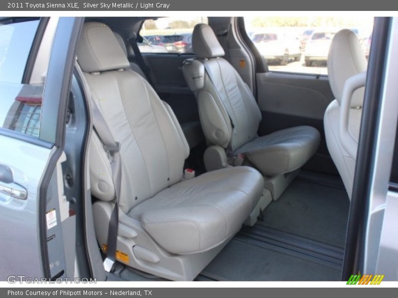 Silver Sky Metallic / Light Gray 2011 Toyota Sienna XLE