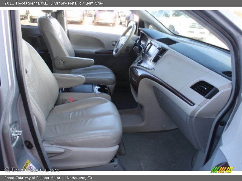 Silver Sky Metallic / Light Gray 2011 Toyota Sienna XLE