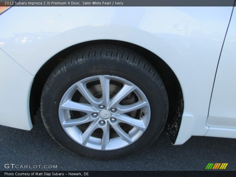 Satin White Pearl / Ivory 2012 Subaru Impreza 2.0i Premium 4 Door