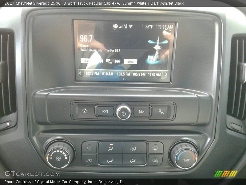 Summit White / Dark Ash/Jet Black 2017 Chevrolet Silverado 2500HD Work Truck Regular Cab 4x4