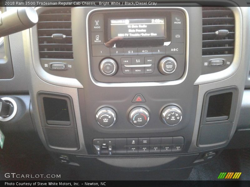 Bright White / Black/Diesel Gray 2018 Ram 3500 Tradesman Regular Cab Chassis