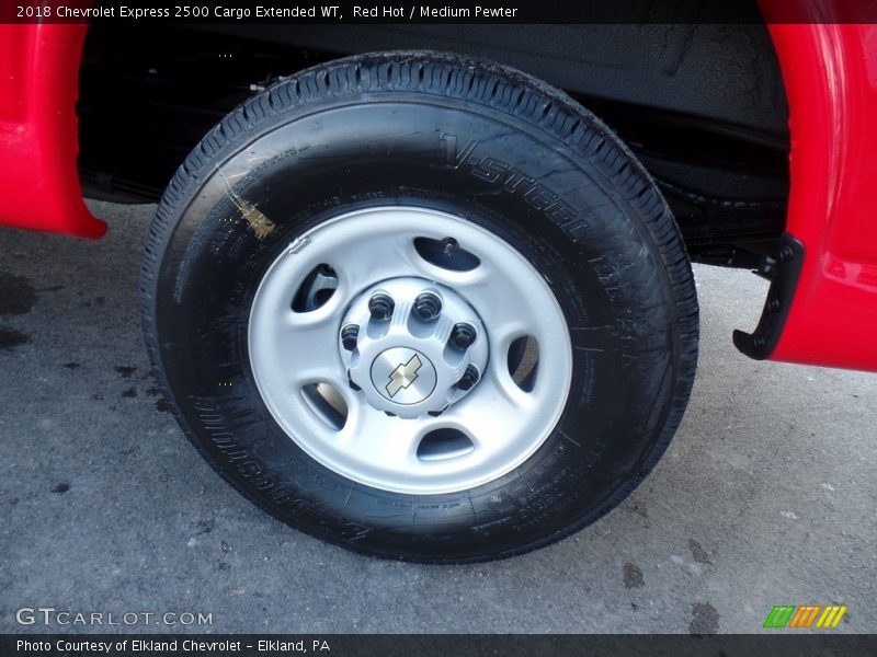 Red Hot / Medium Pewter 2018 Chevrolet Express 2500 Cargo Extended WT