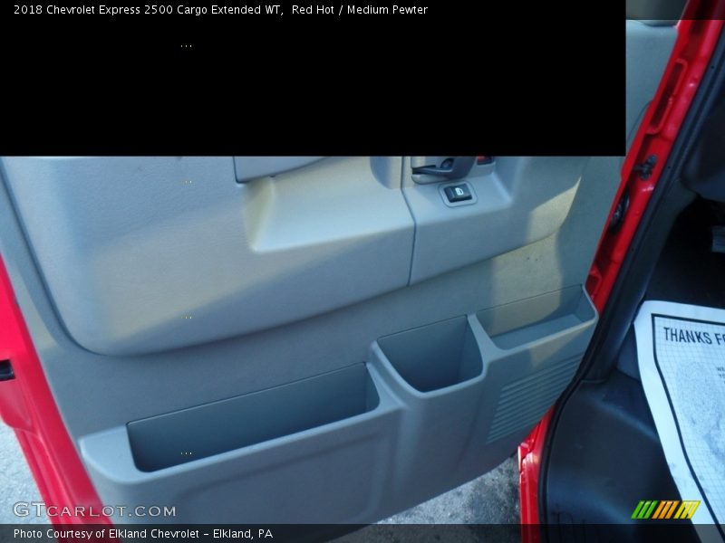 Red Hot / Medium Pewter 2018 Chevrolet Express 2500 Cargo Extended WT
