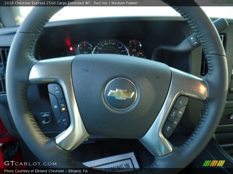 Red Hot / Medium Pewter 2018 Chevrolet Express 2500 Cargo Extended WT