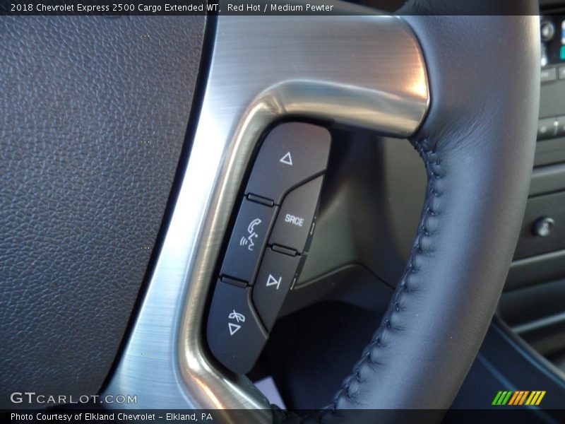 Red Hot / Medium Pewter 2018 Chevrolet Express 2500 Cargo Extended WT
