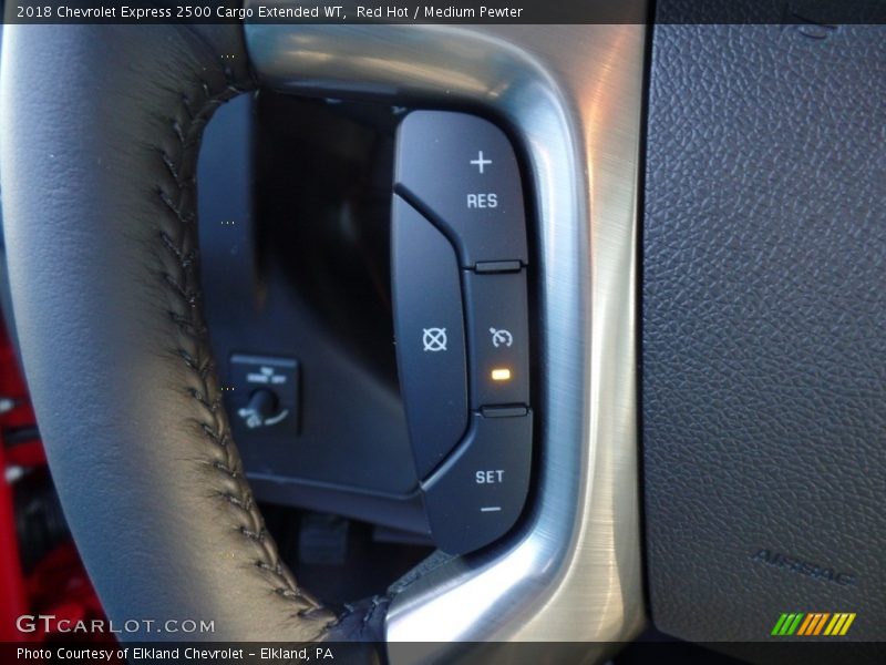 Red Hot / Medium Pewter 2018 Chevrolet Express 2500 Cargo Extended WT