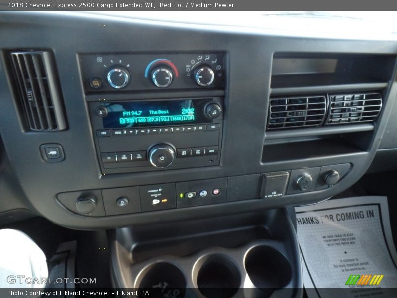 Red Hot / Medium Pewter 2018 Chevrolet Express 2500 Cargo Extended WT