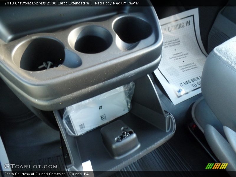 Red Hot / Medium Pewter 2018 Chevrolet Express 2500 Cargo Extended WT
