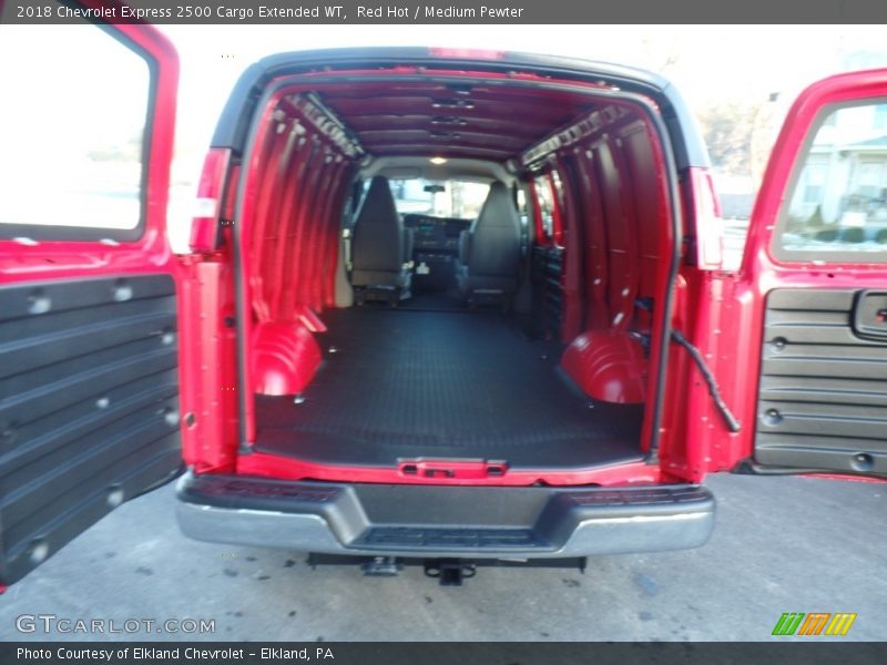 Red Hot / Medium Pewter 2018 Chevrolet Express 2500 Cargo Extended WT