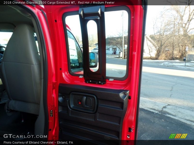 Red Hot / Medium Pewter 2018 Chevrolet Express 2500 Cargo Extended WT
