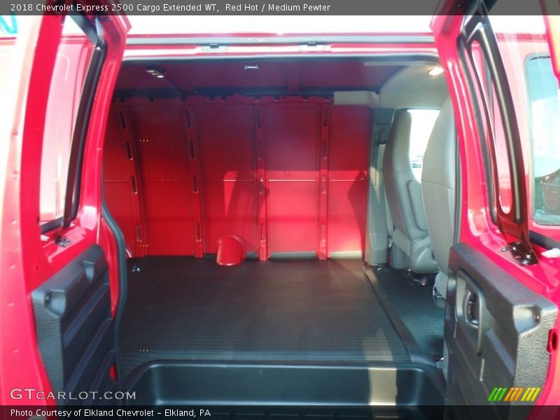 Red Hot / Medium Pewter 2018 Chevrolet Express 2500 Cargo Extended WT