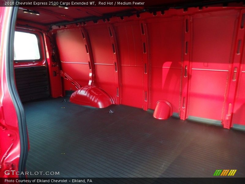 Red Hot / Medium Pewter 2018 Chevrolet Express 2500 Cargo Extended WT