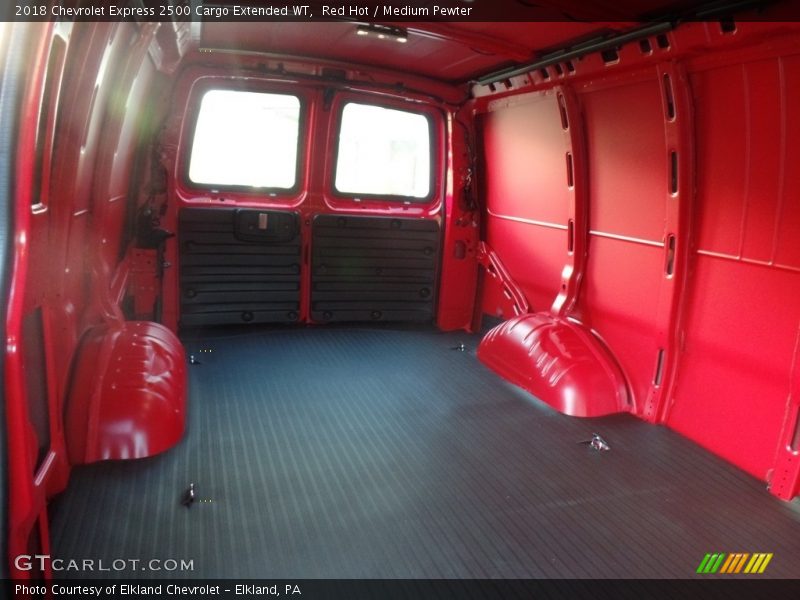 Red Hot / Medium Pewter 2018 Chevrolet Express 2500 Cargo Extended WT