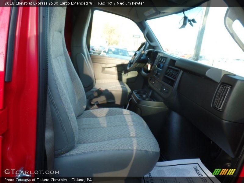 Red Hot / Medium Pewter 2018 Chevrolet Express 2500 Cargo Extended WT