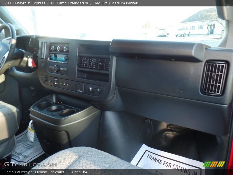 Red Hot / Medium Pewter 2018 Chevrolet Express 2500 Cargo Extended WT