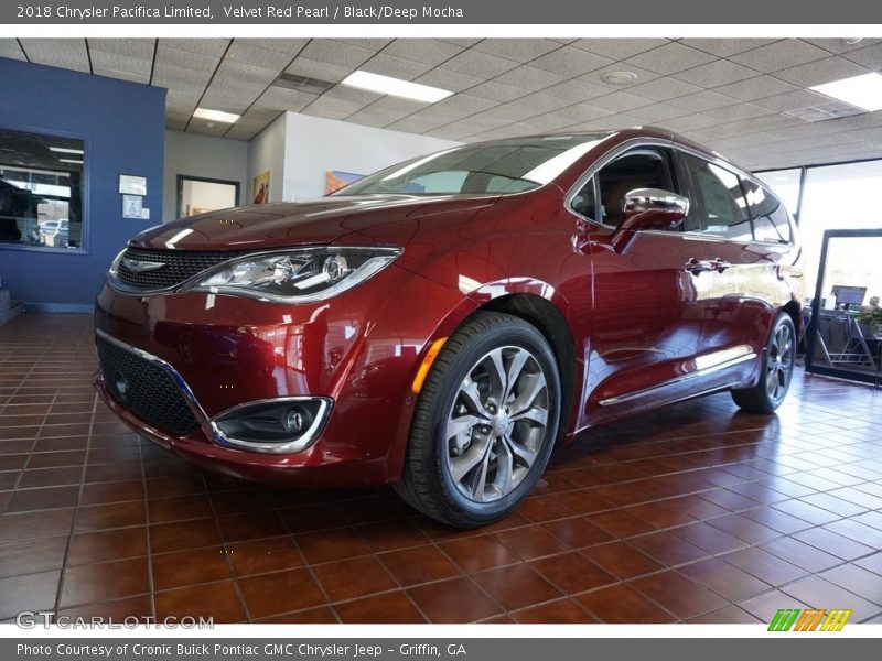 Velvet Red Pearl / Black/Deep Mocha 2018 Chrysler Pacifica Limited
