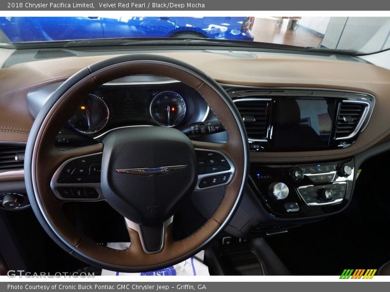 Velvet Red Pearl / Black/Deep Mocha 2018 Chrysler Pacifica Limited