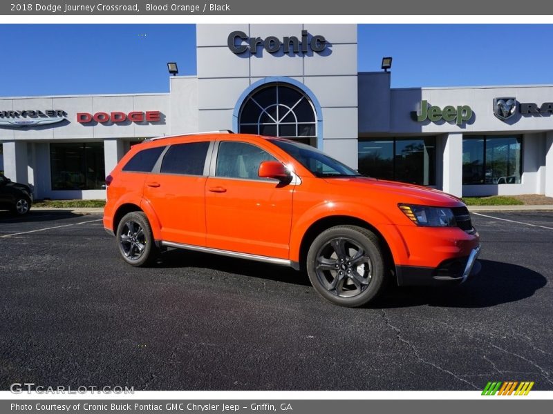 Blood Orange / Black 2018 Dodge Journey Crossroad