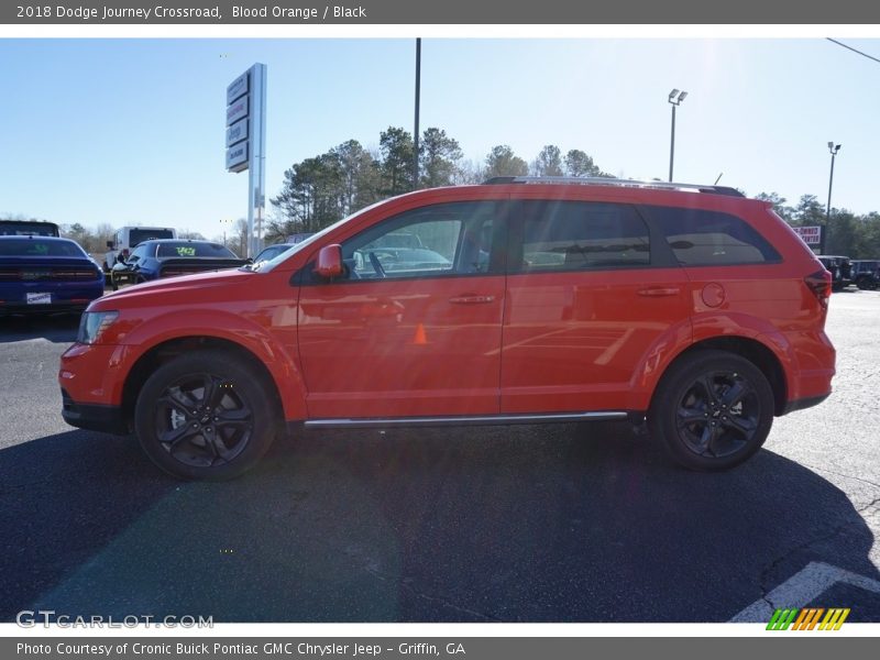 Blood Orange / Black 2018 Dodge Journey Crossroad