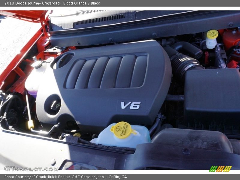 Blood Orange / Black 2018 Dodge Journey Crossroad
