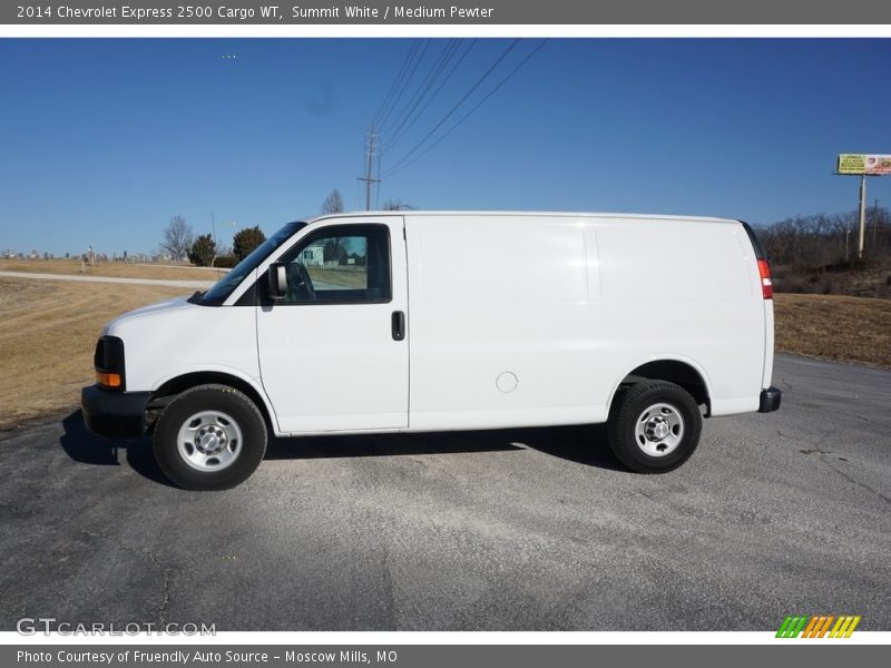 Summit White / Medium Pewter 2014 Chevrolet Express 2500 Cargo WT
