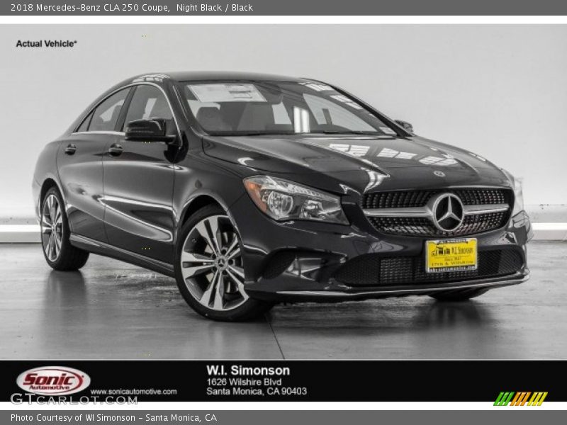 Night Black / Black 2018 Mercedes-Benz CLA 250 Coupe