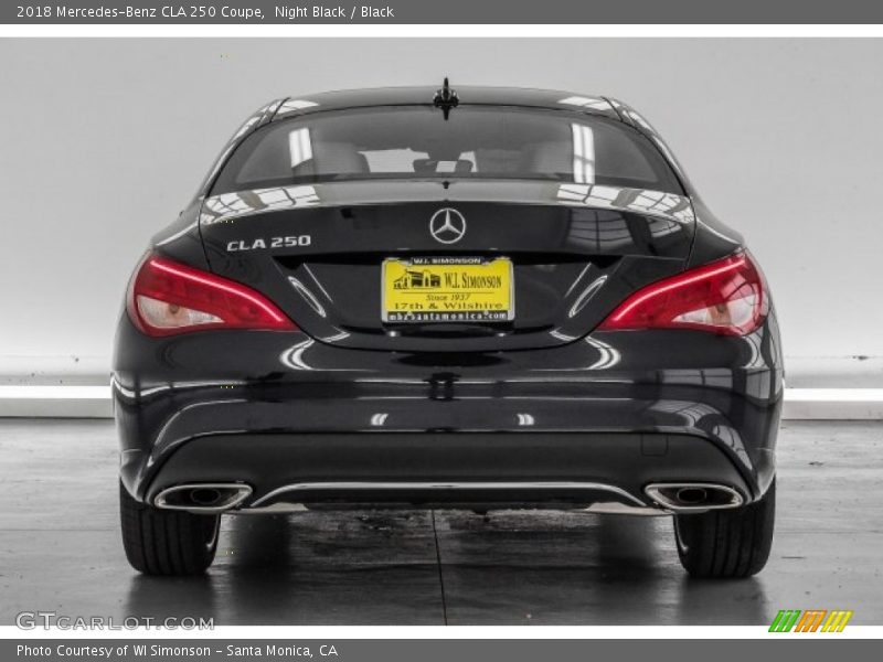 Night Black / Black 2018 Mercedes-Benz CLA 250 Coupe