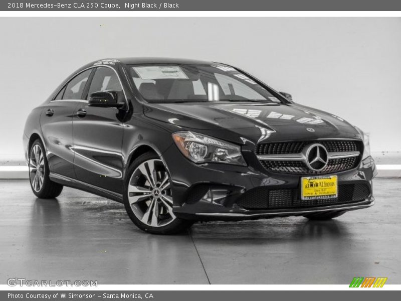 Night Black / Black 2018 Mercedes-Benz CLA 250 Coupe