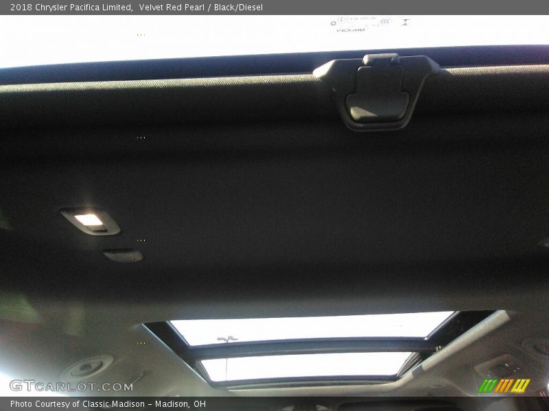 Velvet Red Pearl / Black/Diesel 2018 Chrysler Pacifica Limited