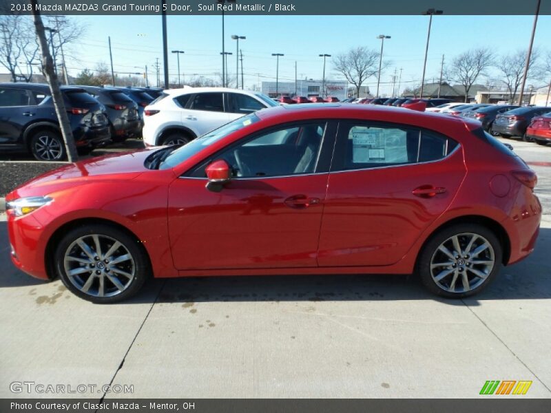 Soul Red Metallic / Black 2018 Mazda MAZDA3 Grand Touring 5 Door