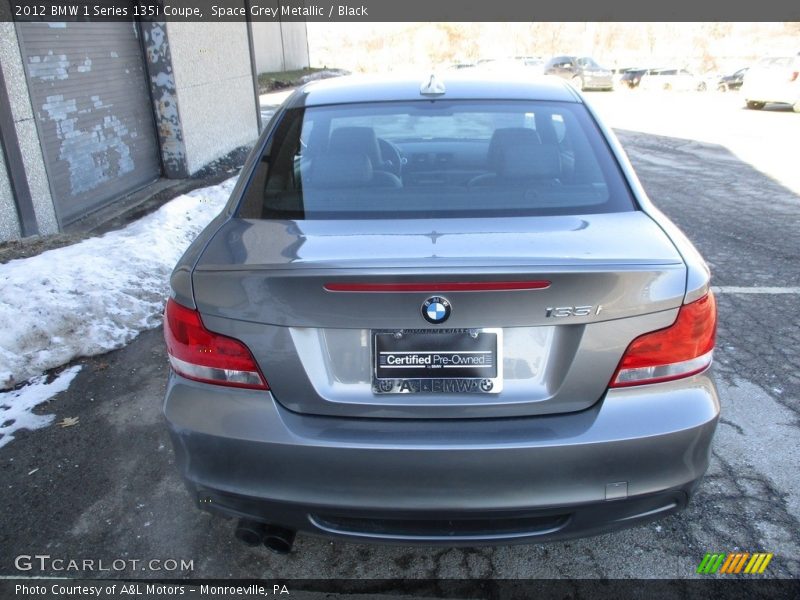 Space Grey Metallic / Black 2012 BMW 1 Series 135i Coupe