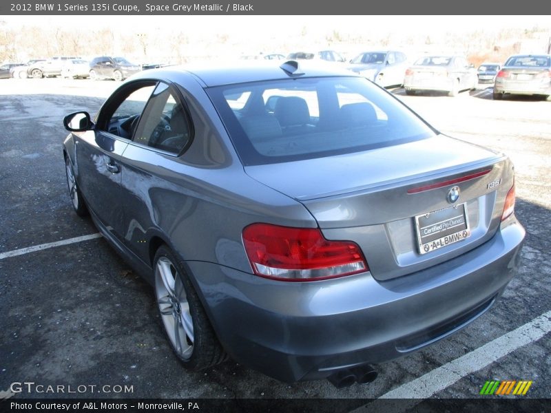 Space Grey Metallic / Black 2012 BMW 1 Series 135i Coupe