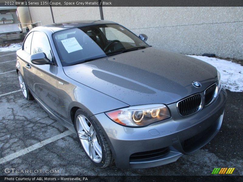 Space Grey Metallic / Black 2012 BMW 1 Series 135i Coupe