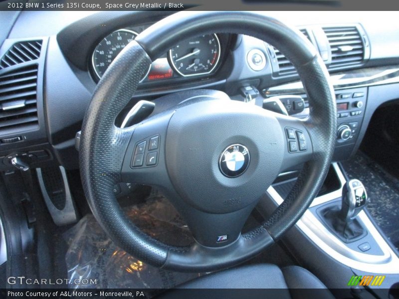 Space Grey Metallic / Black 2012 BMW 1 Series 135i Coupe