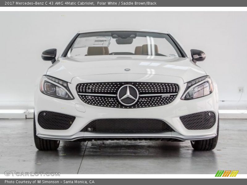 Polar White / Saddle Brown/Black 2017 Mercedes-Benz C 43 AMG 4Matic Cabriolet