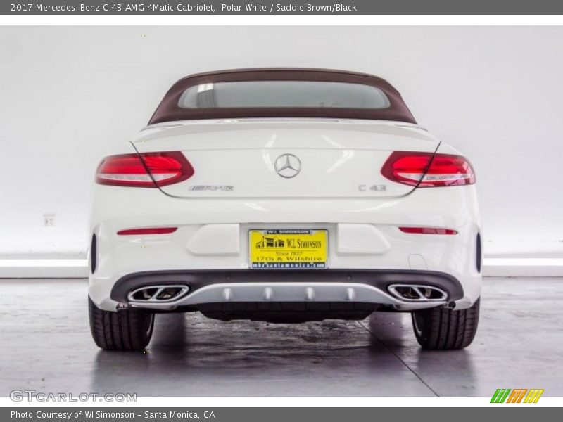 Polar White / Saddle Brown/Black 2017 Mercedes-Benz C 43 AMG 4Matic Cabriolet