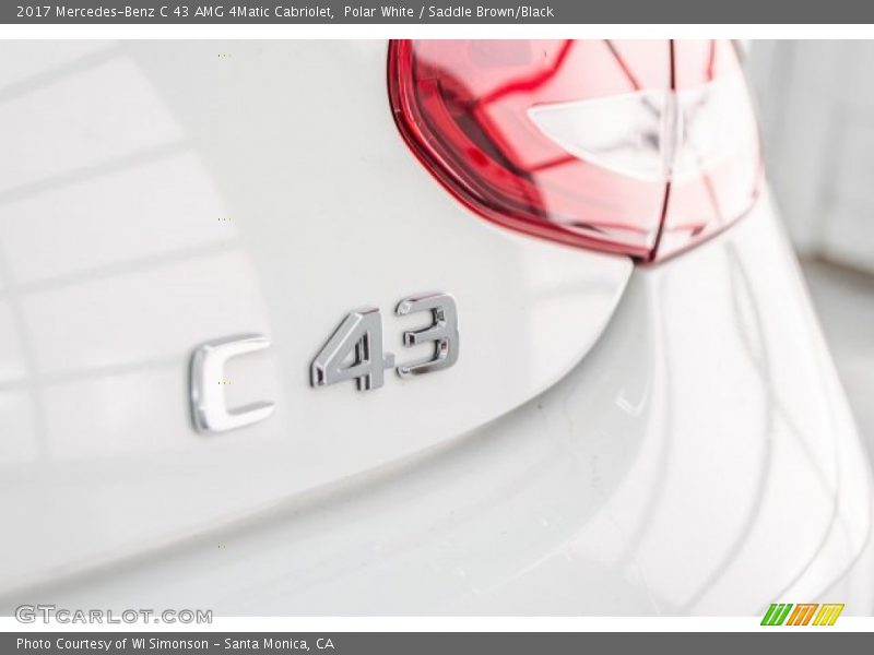 Polar White / Saddle Brown/Black 2017 Mercedes-Benz C 43 AMG 4Matic Cabriolet