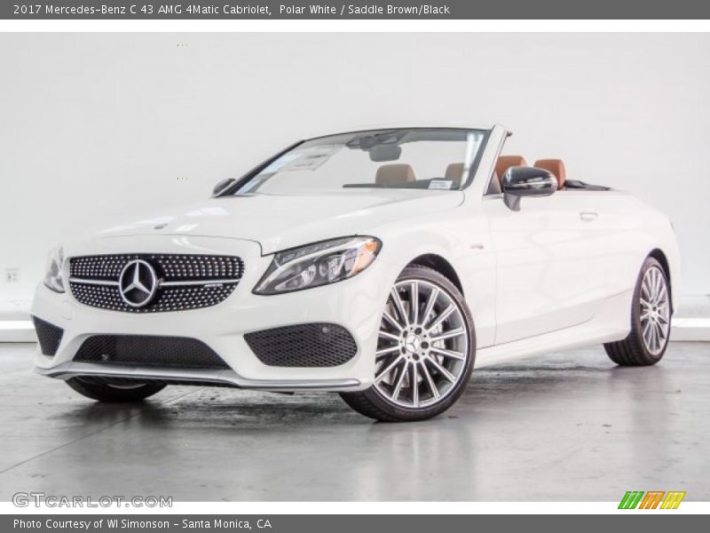 Polar White / Saddle Brown/Black 2017 Mercedes-Benz C 43 AMG 4Matic Cabriolet