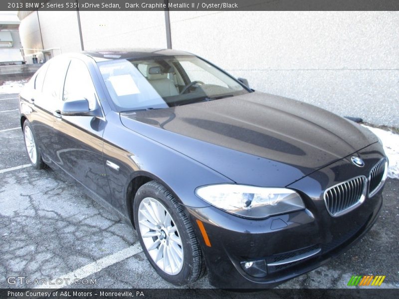 Dark Graphite Metallic II / Oyster/Black 2013 BMW 5 Series 535i xDrive Sedan