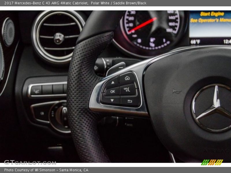 Polar White / Saddle Brown/Black 2017 Mercedes-Benz C 43 AMG 4Matic Cabriolet