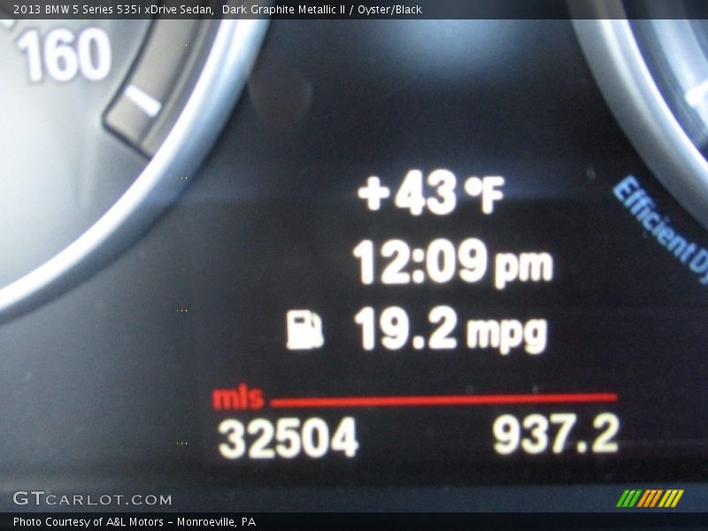 Dark Graphite Metallic II / Oyster/Black 2013 BMW 5 Series 535i xDrive Sedan